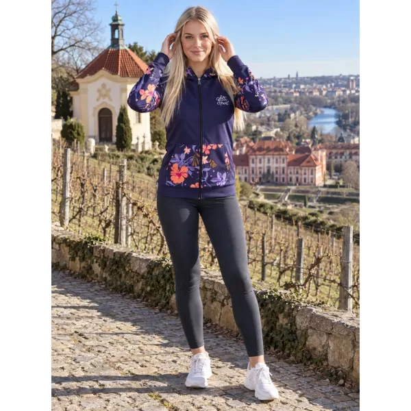  Ženska jopica na zadrgi Premium ALTISPORT VOJ/ALW063MI02 TEMNO VIJOLIČNA 