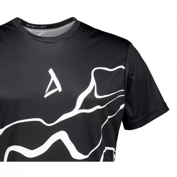  Moška premium funkcionalna majica s kratkimi rokavi ALTISPORT VOJ/ALM073TR01 ČRNA 