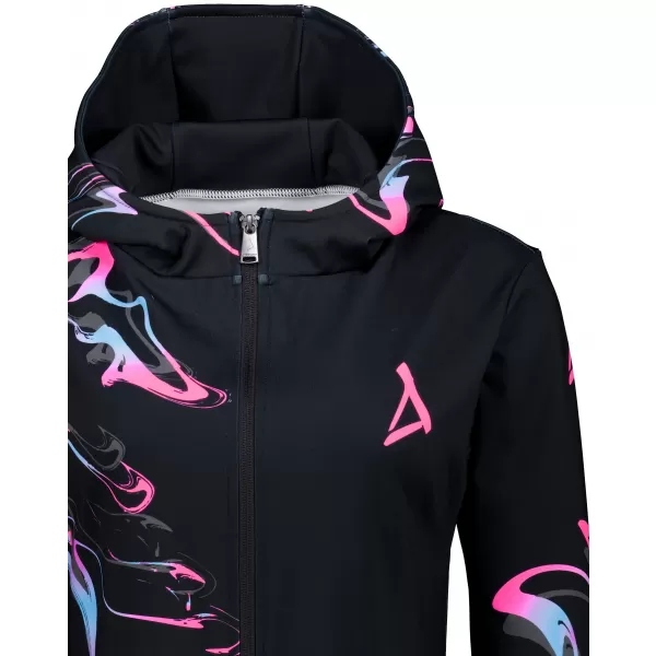  Ženska jopica na zadrgi Premium ALTISPORT VOJ/ALW064MI02 ČRNA -PINK 