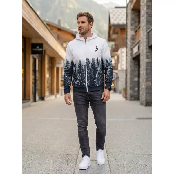  Moška jopica na Zip Premium ALTISPORT VOJ/ALM058MI02 BELA -GRAY 
