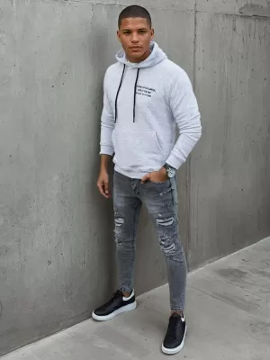 Moška jopica DSTREET BX5462 SVETLO SIVA