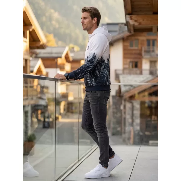  Moška jopica na Zip Premium ALTISPORT VOJ/ALM058MI02 BELA -GRAY 