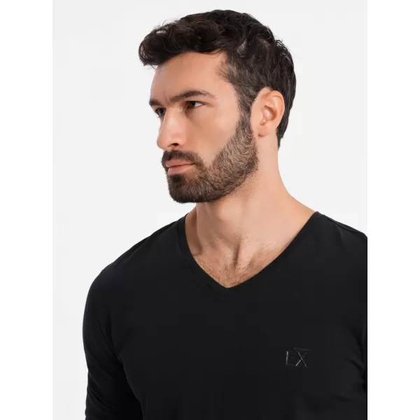  Srajca OMBRE OM-LSCL-0105 ČRN 