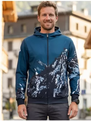 Moška jopica na Zip Premium ALTISPORT VOJ/ALM059MI02 MORNARICA