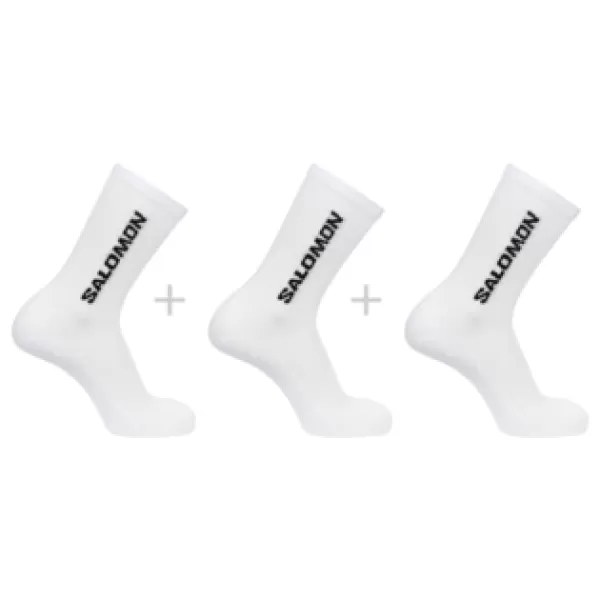  Nogavice SALOMON EVERYDAY CREW 3-PACK LC2086000 BELO/BELO/BELO 