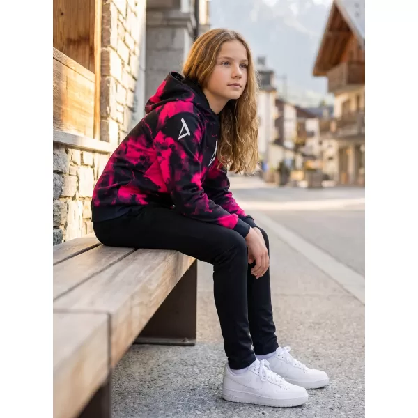  Premium otroški pulover ALTISPORT VOJ/ALK066MI01 ČRNO ROZA 