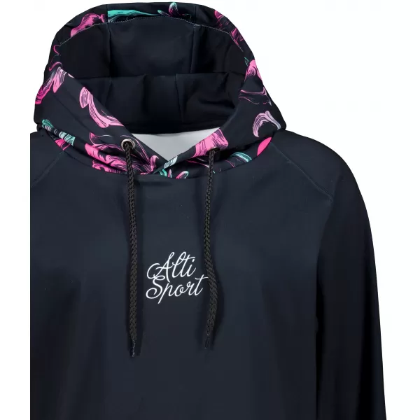  Ženski vrhunski funkcionalni pulover ALTISPORT VOJ/ALW065MI03 ČRNO ROZA 