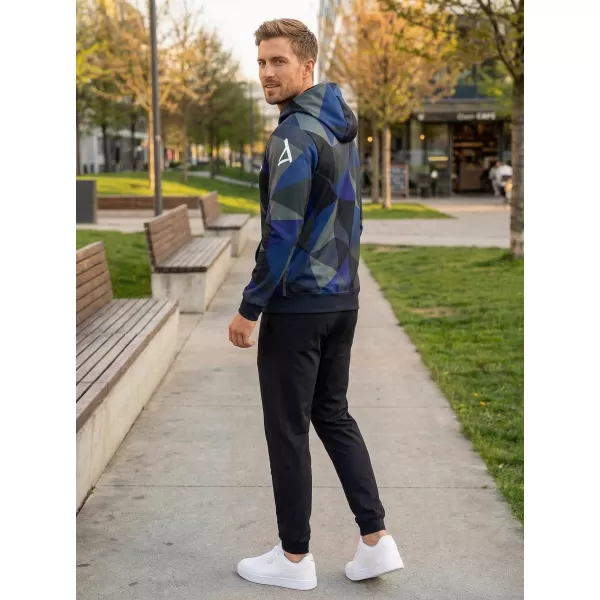  Moški vrhunski pulover z zadrgo ALTISPORT VOJ/ALM007MI02 TEMNO MODRA 