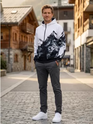 Moška jopica na Zip Premium ALTISPORT VOJ/ALM059MI02 BELA