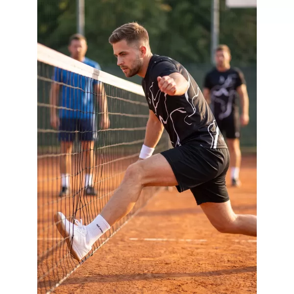  Moška premium funkcionalna majica s kratkimi rokavi ALTISPORT VOJ/ALM073TR01 ČRNA 