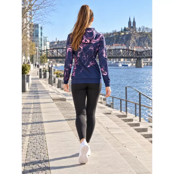  Ženska jopica na zadrgi Premium ALTISPORT VOJ/ALW064MI02 MODRA -PINK 