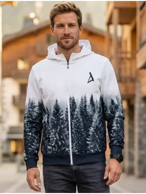 Moška jopica na Zip Premium ALTISPORT VOJ/ALM058MI02 BELA -GRAY