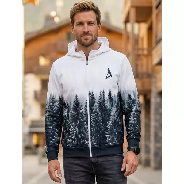  Moška jopica na Zip Premium ALTISPORT VOJ/ALM058MI02 BELA -GRAY 