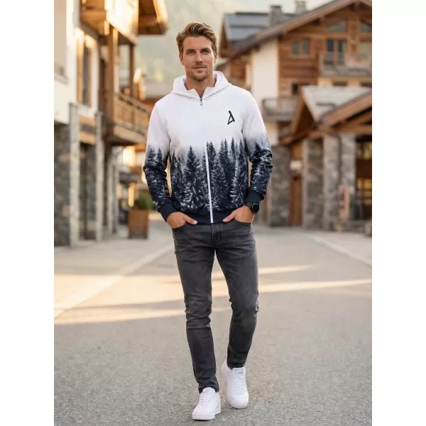  Moška jopica na Zip Premium ALTISPORT VOJ/ALM058MI02 BELA -GRAY 