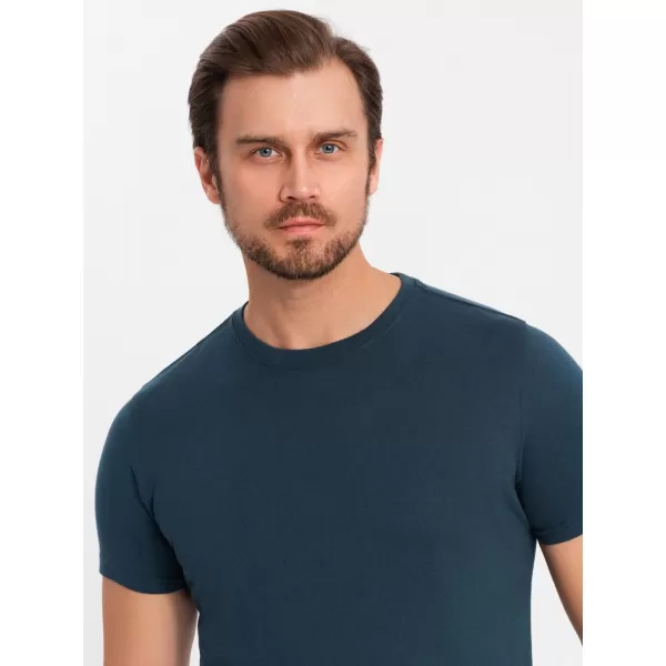  Srajca OMBRE OM-TSBS-0232 3X MORNARSKO MODRO 