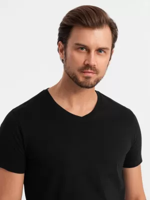 Srajca OMBRE OM-TSBS-0233 3X ČRNA