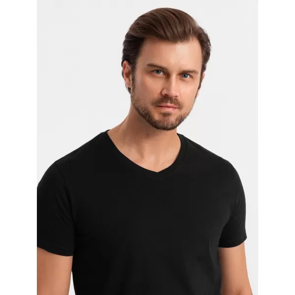  Srajca OMBRE OM-TSBS-0233 3X ČRNA 