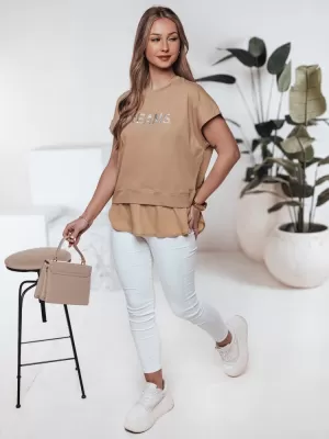 Srajca DSTREET RY2522 KARAMELA
