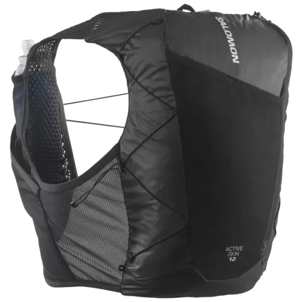  Moški nahrbtnik SALOMON ACTIVE SKIN 12 SET LC2177400 ČRNA/KOVINSKA 