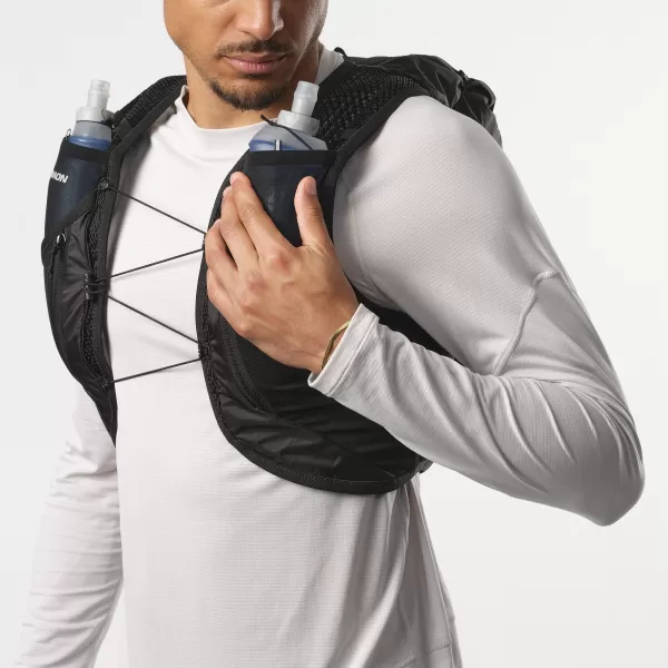  Moški nahrbtnik SALOMON ACTIVE SKIN 12 SET LC2177400 ČRNA/KOVINSKA 