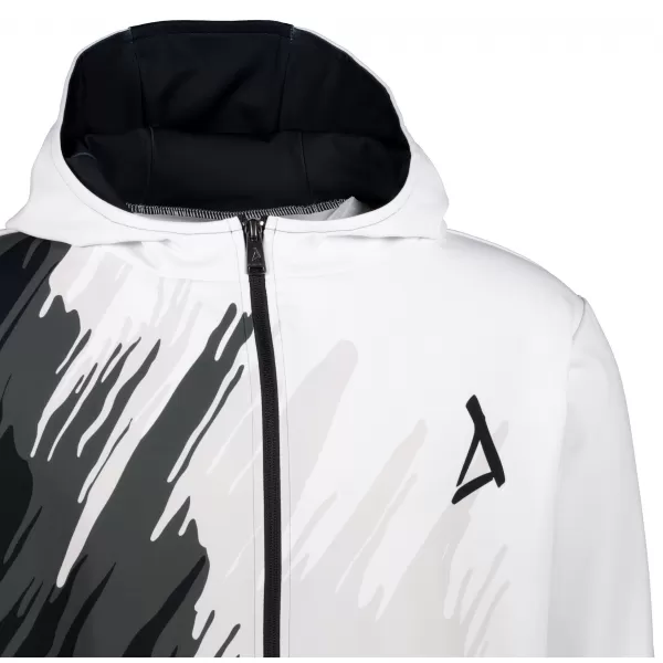  Moška jopica na Zip Premium ALTISPORT VOJ/ALM006MI02 ČRNO -BELA 