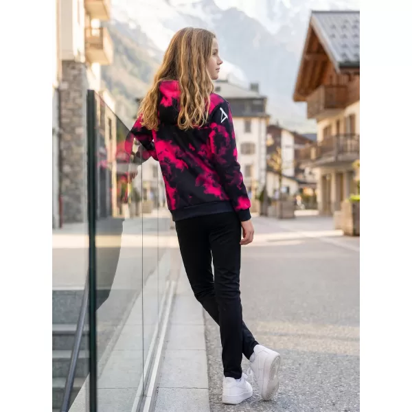  Premium otroški pulover ALTISPORT VOJ/ALK066MI01 ČRNO ROZA 