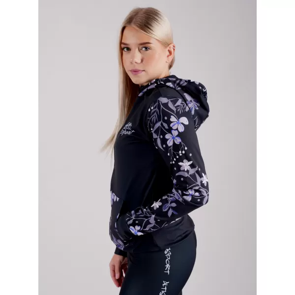  Ženski premium pulover z zadrgo ALTISPORT VOJ/ALW063MI02 ČRNA 