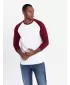 Srajca OMBRE OM-LSCL-0105 BELA IN MAROON
