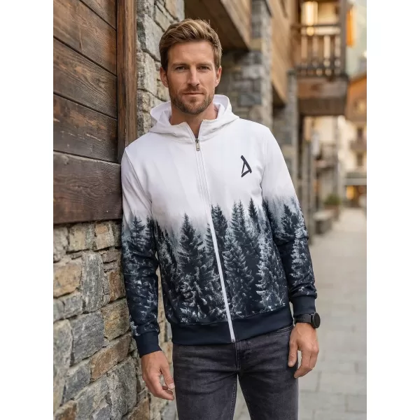  Moška jopica na Zip Premium ALTISPORT VOJ/ALM058MI02 BELA -GRAY 