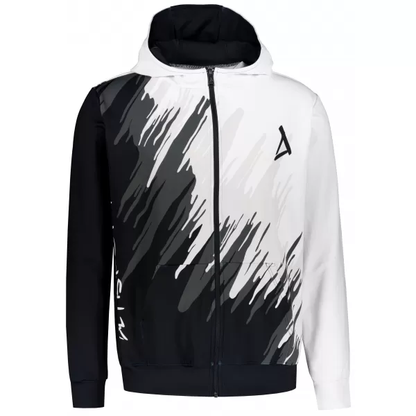  Moška jopica na Zip Premium ALTISPORT VOJ/ALM006MI02 ČRNO -BELA 