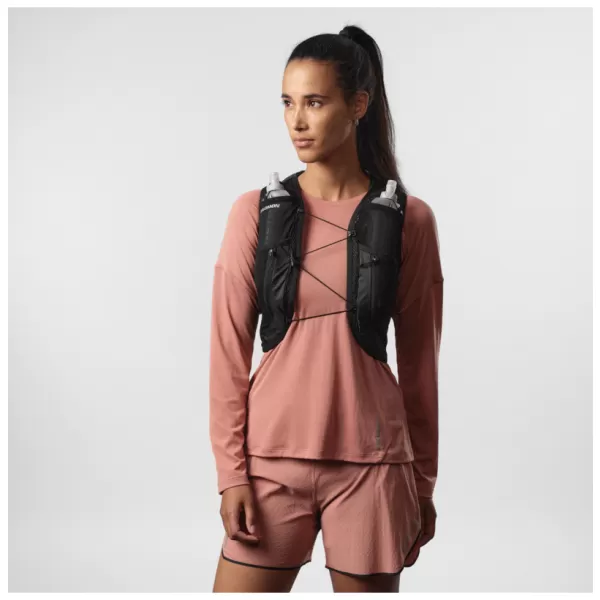  Ženski nahrbtnik SALOMON ACTIVE SKIN 12 WOMEN SET LC2178600 ČRNA/KOVINSKA 