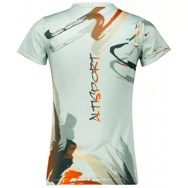 Ženska funkcionalna premija T -majice ALTISPORT VOJ/ALW074TR01 ZELENO-ORANŽNA 