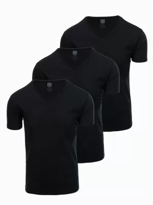 Srajca OMBRE OM-TSBS-0233 3X ČRNA