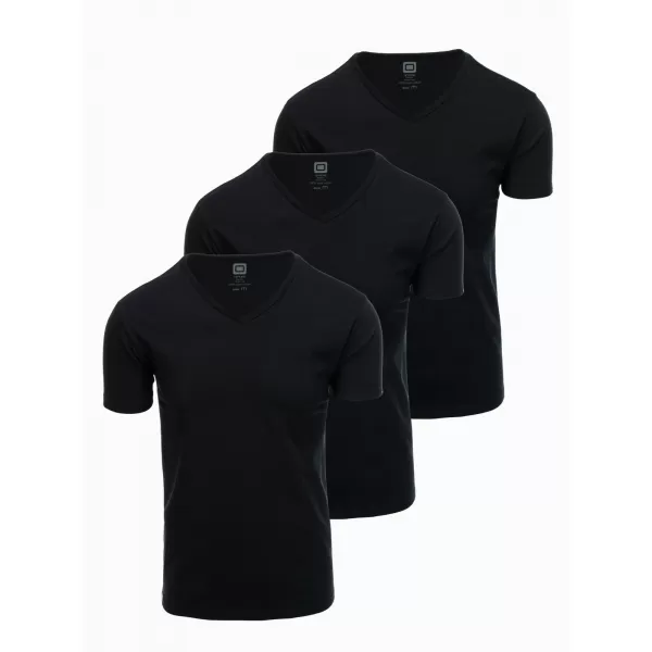  Srajca OMBRE OM-TSBS-0233 3X ČRNA 