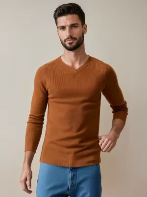 Moški pulover DSTREET WX2290 KAMELA