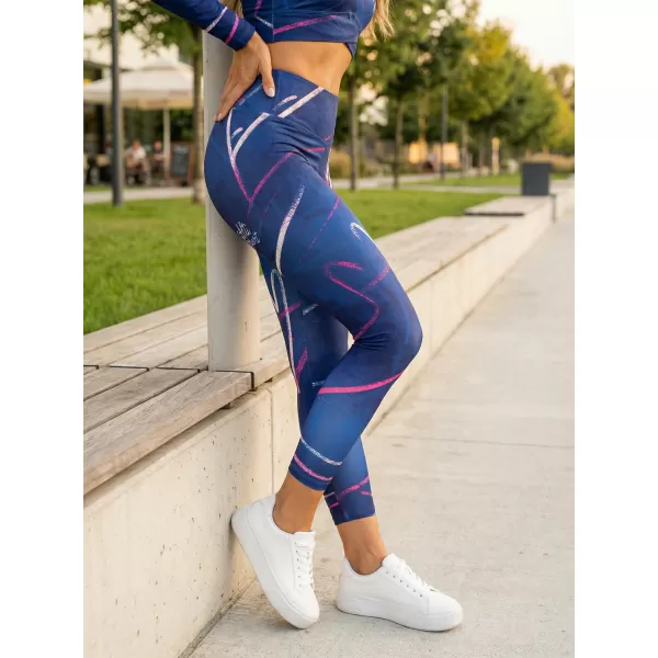  Ženske dolge premium pajkice ALTISPORT VOJ/ALW082LEG01 TEMNO MODRA 