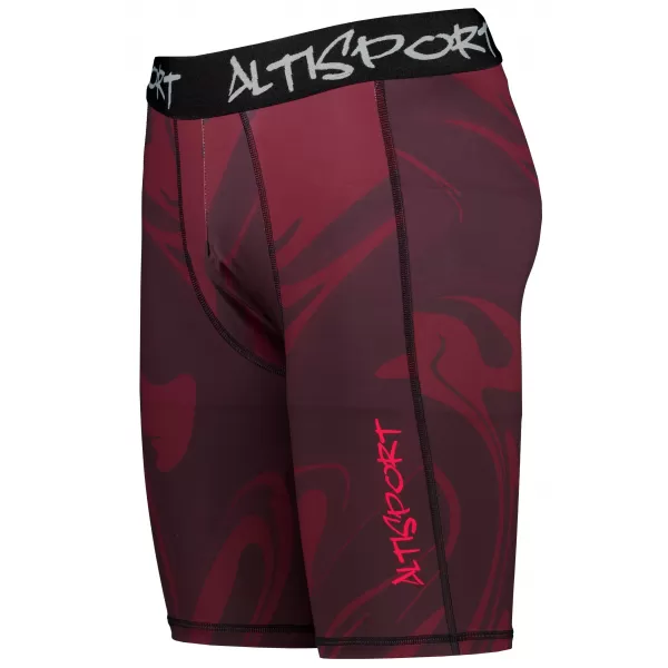 Moške športne pajkice nad koleni premium ALTISPORT VOJ/ALM072LEG02 VINSKO RDEČE 