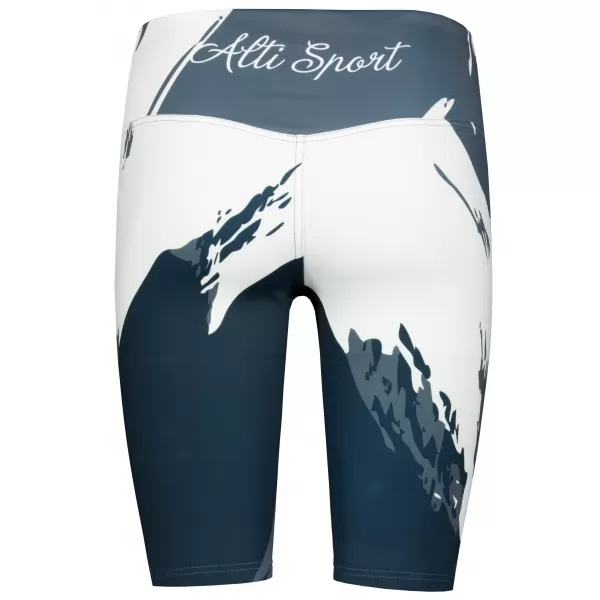  Ženske pajkice nad koleni premium ALTISPORT VOJ/ALW081LEG02 ČRNO-SIVA 