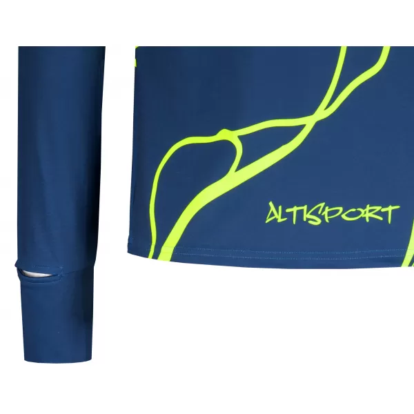  Moški športni pulover premium plus ALTISPORT VOJ/ALM073MI04 MORNARSKO-FLUO RUMENA 