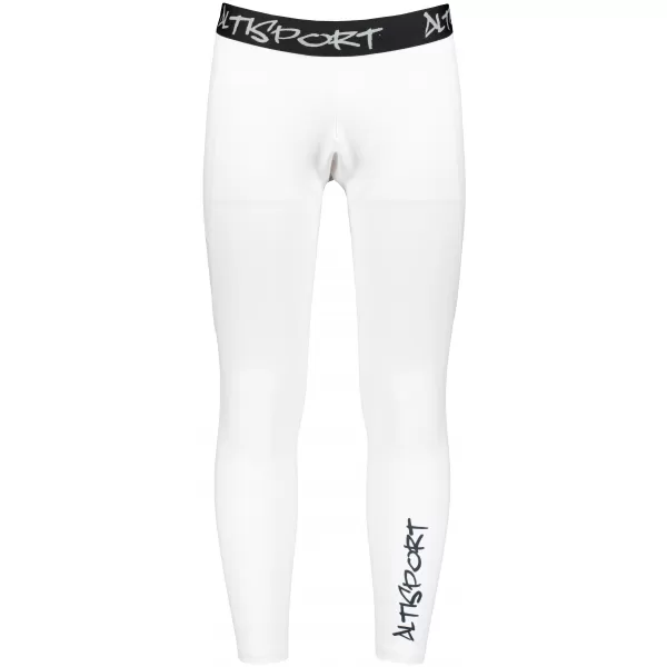  Moške dolge vrhunske športne pajkice ALTISPORT VOJ/ALM000LEG01 BELA 
