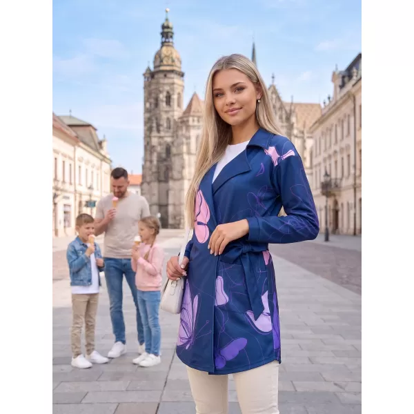  Ženska vrhunska torba za pulover ALTISPORT VOJ/ALW086MI05 TEMNO MODRO-VIJOLIČNA 
