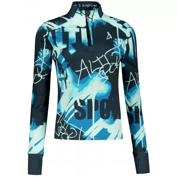  Ženski premium plus športni pulover ALTISPORT VOJ/ALW076MI04 MODRA/ČRNA 