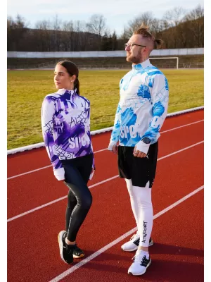 Ženski premium plus športni pulover ALTISPORT VOJ/ALW076MI04 VIJOLIČNA/BELA