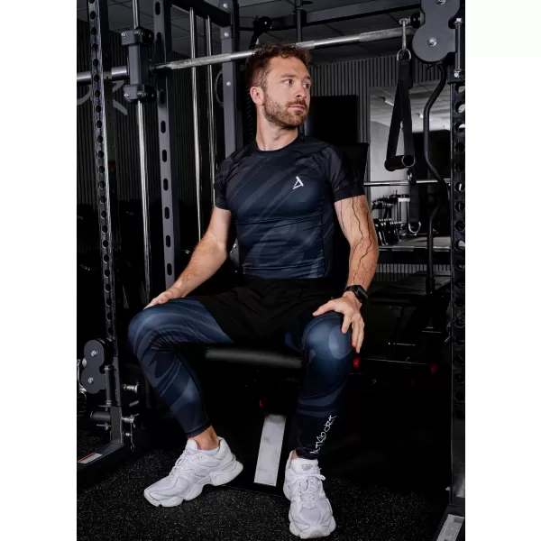  Moške dolge vrhunske športne pajkice ALTISPORT VOJ/ALM072LEG01 ČRNA 