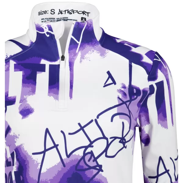  Ženski premium plus športni pulover ALTISPORT VOJ/ALW076MI04 VIJOLIČNA/BELA 