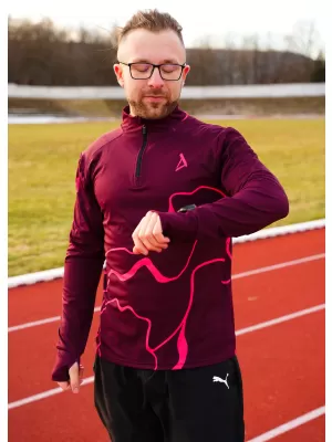 Moški športni pulover premium plus ALTISPORT VOJ/ALM073MI04 VINSKO RDEČE
