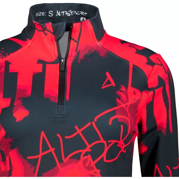  Ženski premium plus športni pulover ALTISPORT VOJ/ALW076MI04 RDEČA/ČRNA 