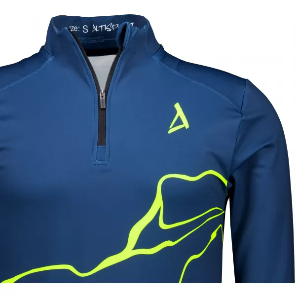  Moški športni pulover premium plus ALTISPORT VOJ/ALM073MI04 MORNARSKO-FLUO RUMENA 