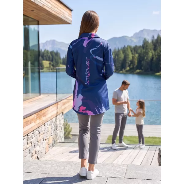  Ženska vrhunska torba za pulover ALTISPORT VOJ/ALW074MI05 MODRO-VIJOLIČNA 