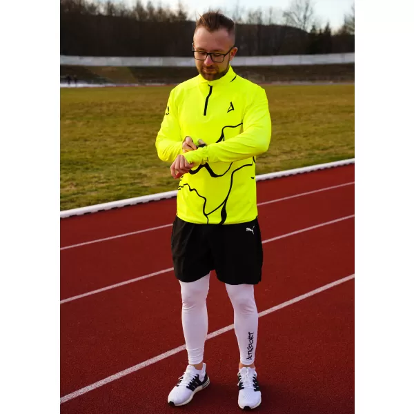  Moški športni pulover premium plus ALTISPORT VOJ/ALM073MI04 FLUO-RUMENA 